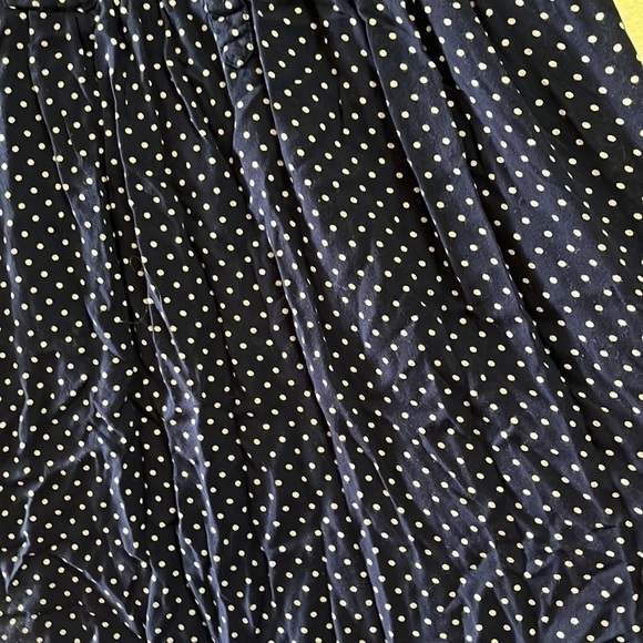 Motherhood Maternity Women’s blue and white polka dot blouse, size small. - Picture 4 of 7